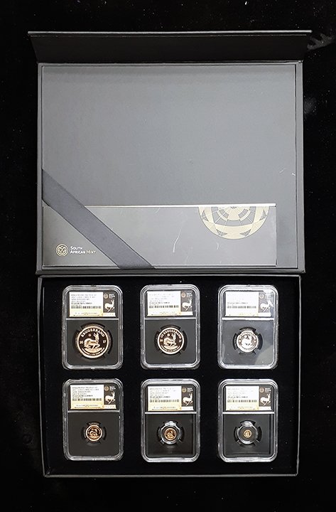 2017 South Africa 6-Coin Krugerrand 50th Anniversary Set PF-69 NGC