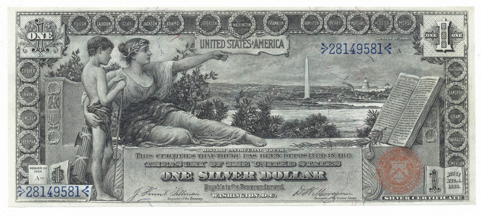 1890 $1,000 Treasury Note Commemorative Coin