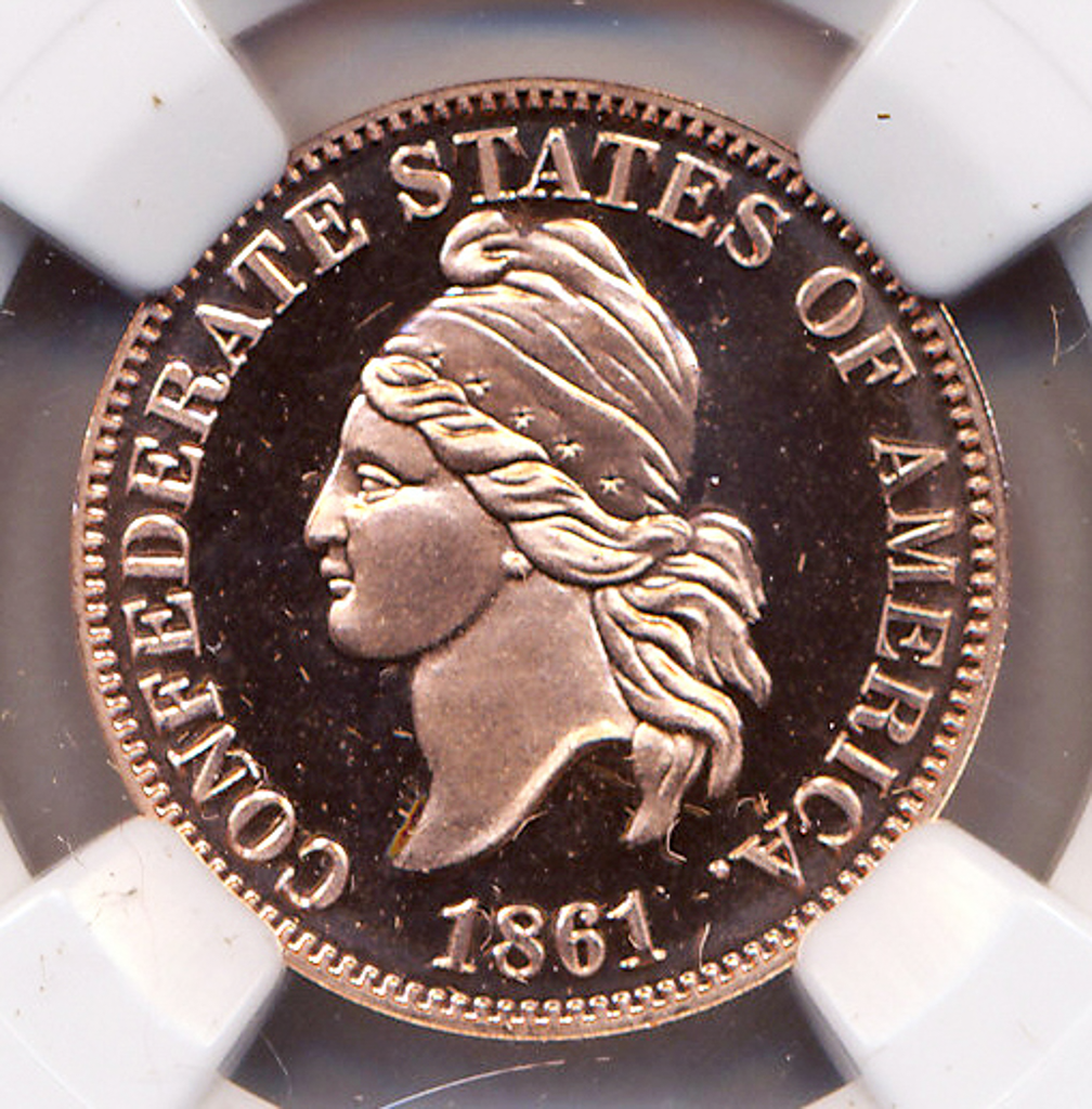 1/10 oz Copper 1861 Confederate Cent Smithsonian 