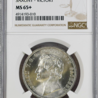 1871 B Germany Taler Saxony - Victory NGC MS 65+