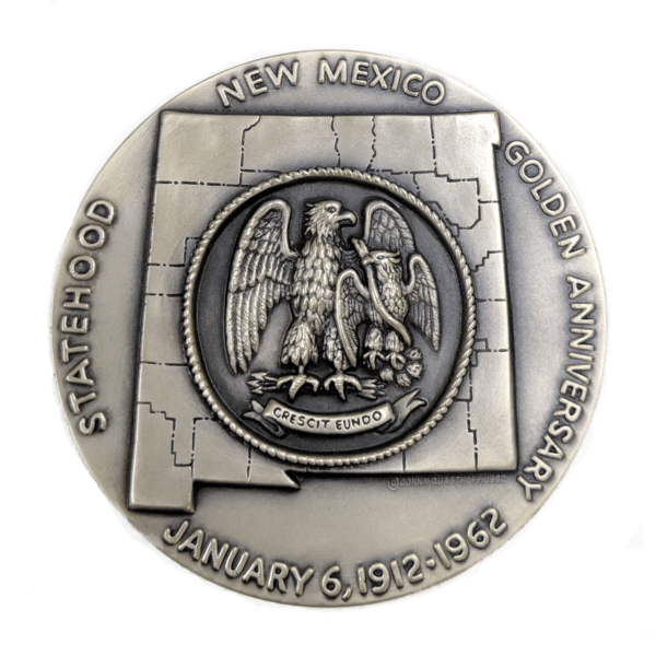 New Mexico Statehood Golden Anniversary Silver Medal